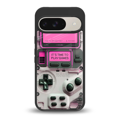 Gameboy Pink back phone cover | glass case for google pixel 9