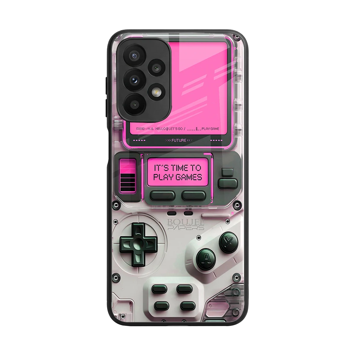 Gameboy Pink back phone cover | glass case for samsung galaxy a23