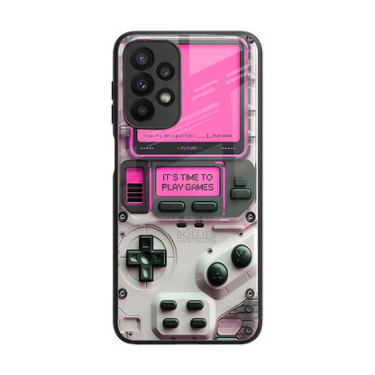 Gameboy Pink back phone cover | glass case for samsung galaxy a23