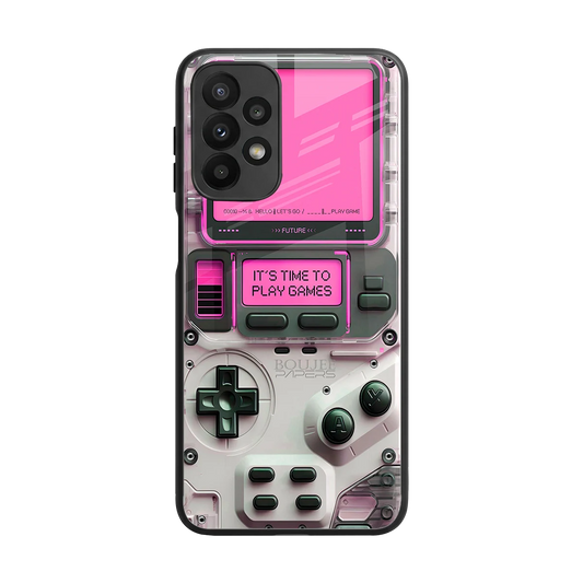 Gameboy Pink back phone cover | glass case for samsung galaxy a23