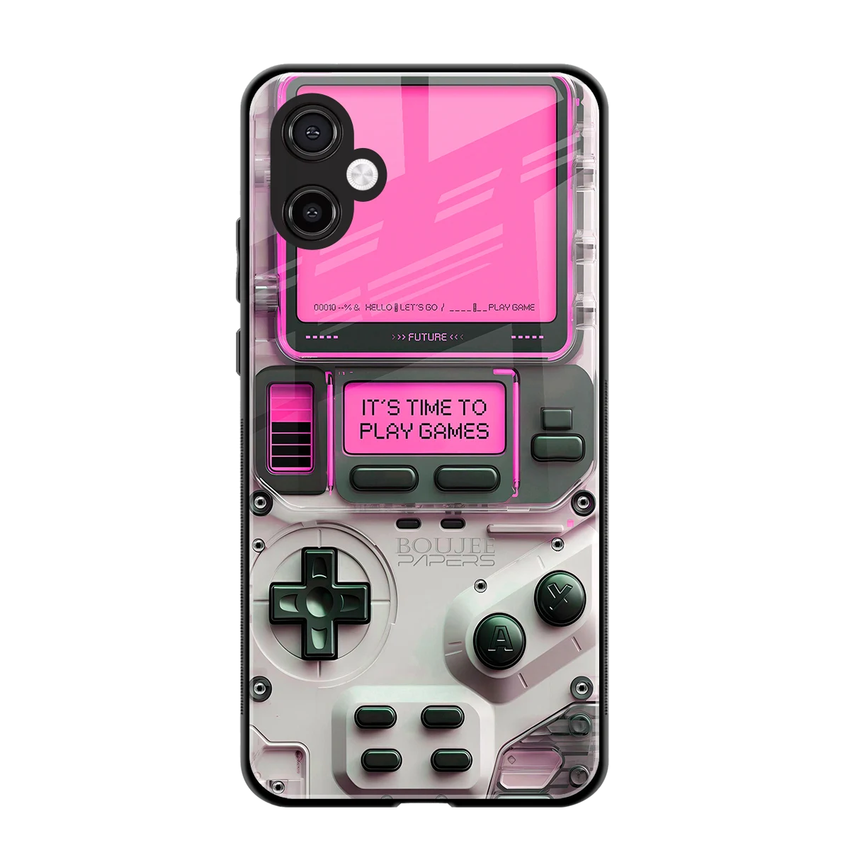 Gameboy Pink back phone cover | glass case for samsung galaxy a06 5g