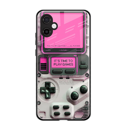 Gameboy Pink back phone cover | glass case for samsung galaxy a06 5g
