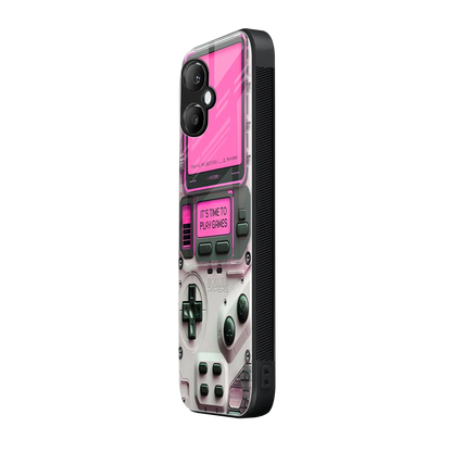 Gameboy Pink samsung galaxy a06 5g mobile cover | shockproof glass phone case
