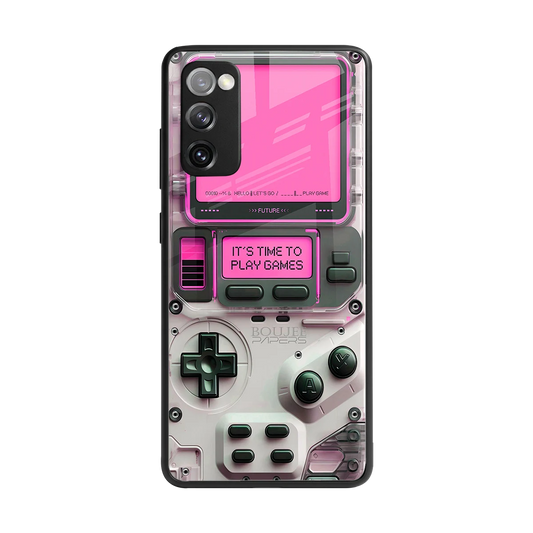 Gameboy Pink back phone cover | glass case for samsung galaxy s20 fe