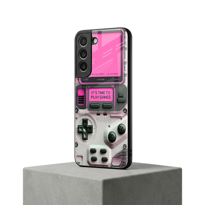 Gameboy Pink samsung galaxy s22 mobile cover | shockproof glass phone case