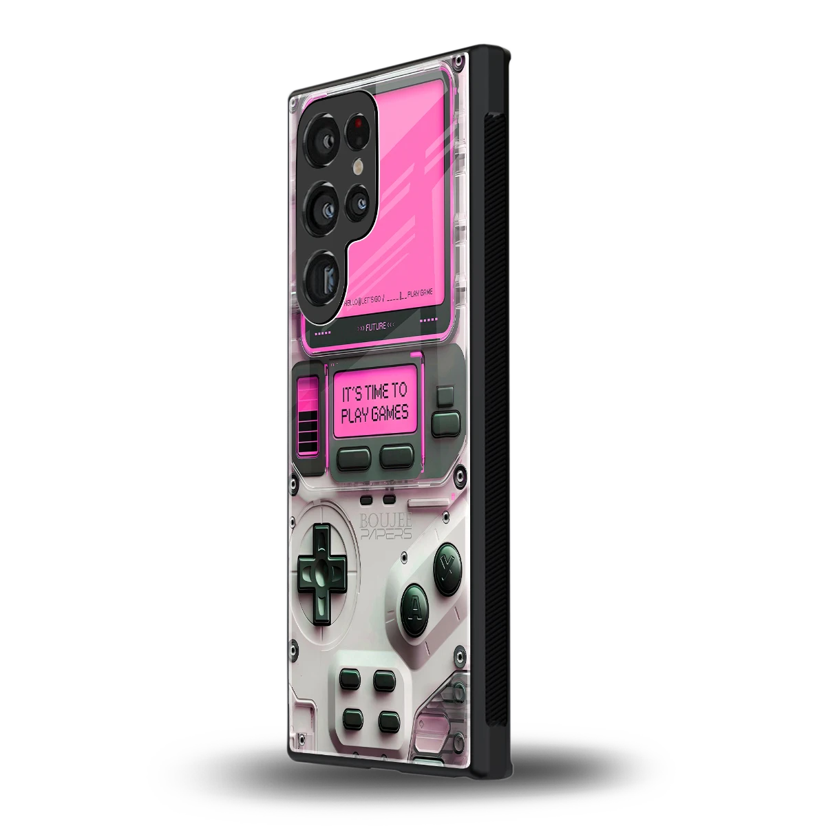 Gameboy Pink samsung galaxy s24 ultra mobile cover | shockproof glass phone case
