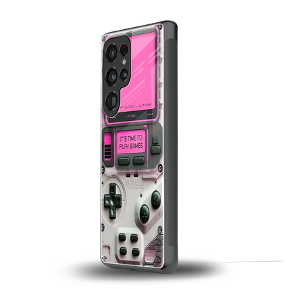 Gameboy Pink samsung galaxy s25 ultra mobile cover | shockproof glass phone case
