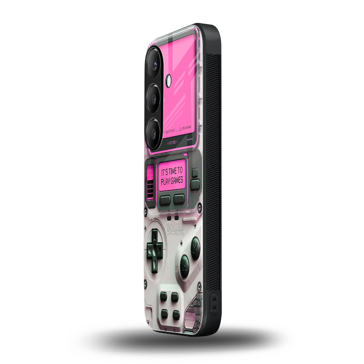 Gameboy Pink samsung galaxy s25 mobile cover | shockproof glass phone case