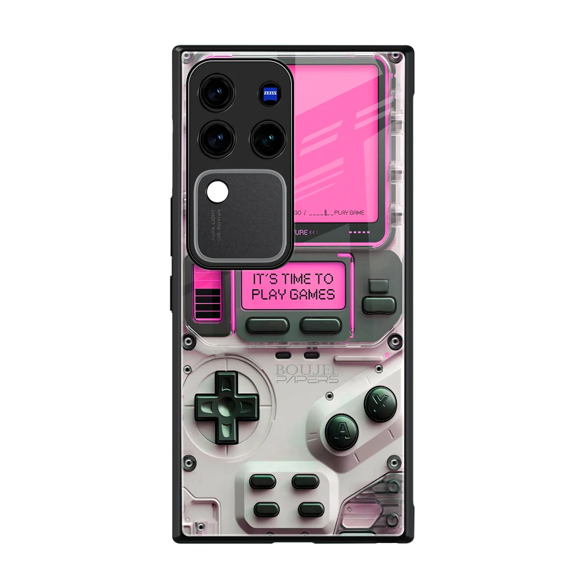 Gameboy Pink back phone cover | glass case forvivo v30 pro