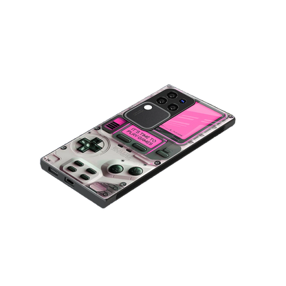 Gameboy Pink stylish phone case forvivo v30 pro | glossy glass and slim fit
