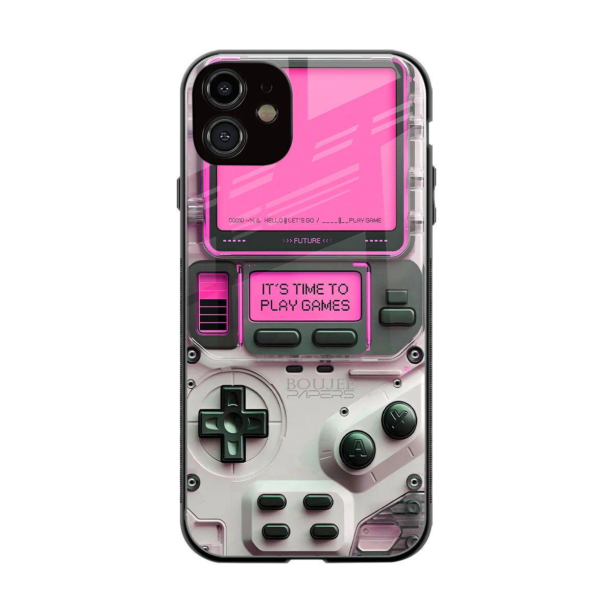 Gameboy Pink back phone cover | glass case for iphone 12