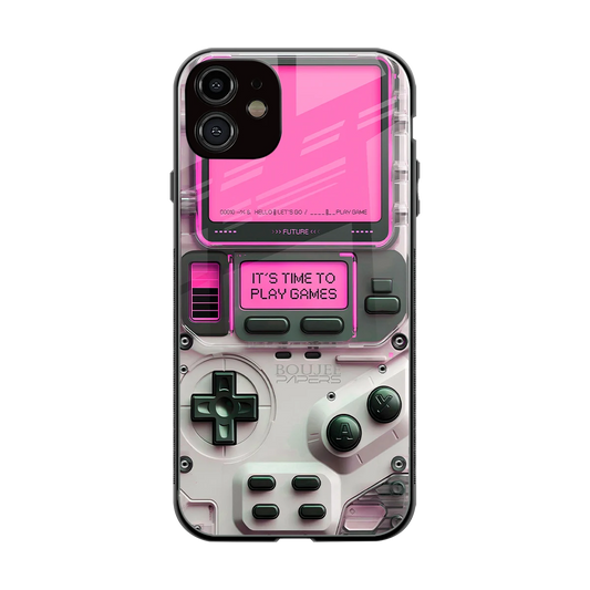 Gameboy Pink back phone cover | glass case for iphone 12