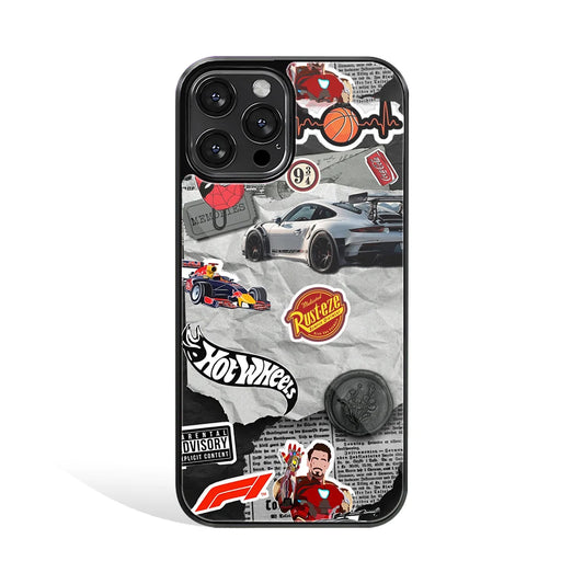 Premium Glass Back Mobile Phone Cover for iPhone, Samsung, OnePlus, Google Pixel, Redmi, Oppo, Vivo & Realme
