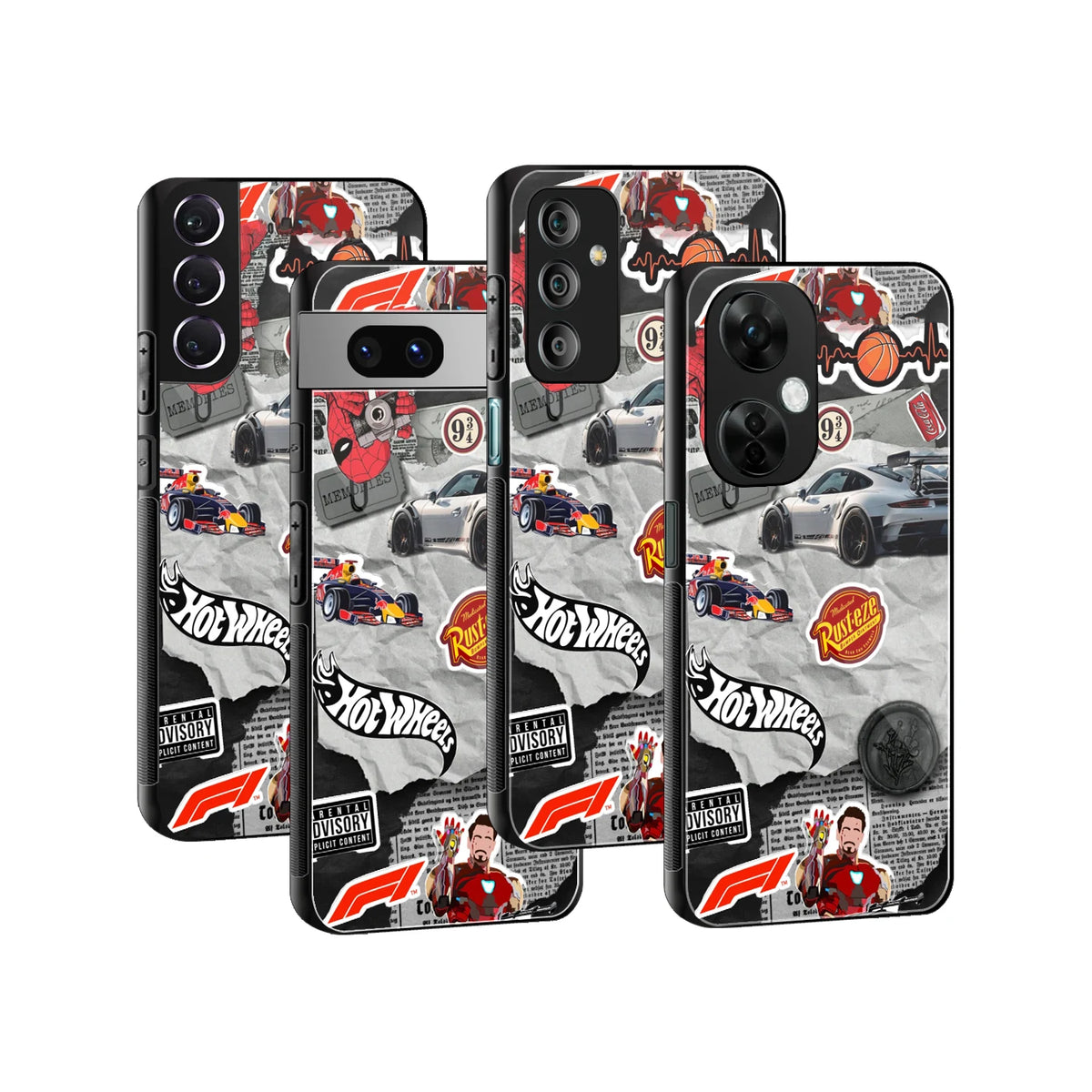Stylish Glass Back Case for All Smartphones iPhone, Samsung, OnePlus, Pixel, Redmi, Oppo, Vivo, Motorola