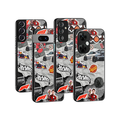Stylish Glass Back Case for All Smartphones iPhone, Samsung, OnePlus, Pixel, Redmi, Oppo, Vivo, Motorola