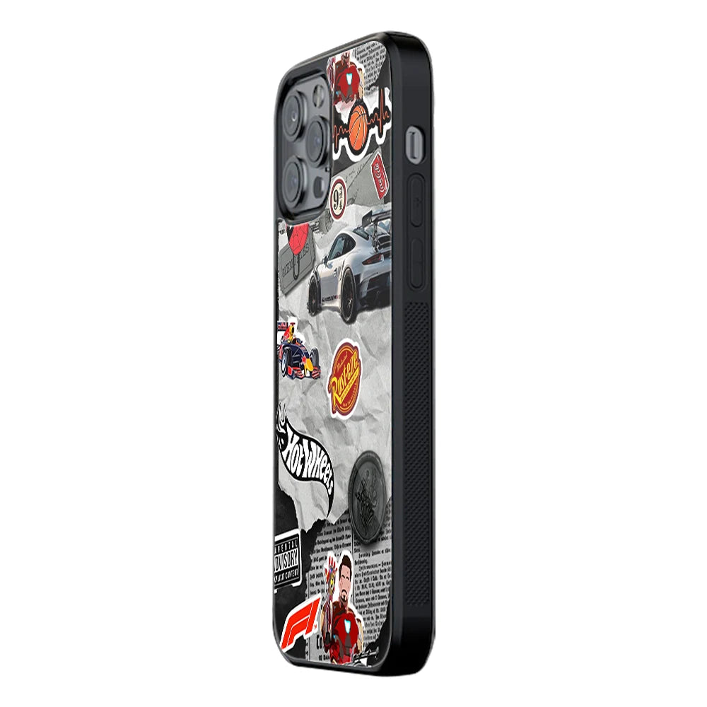 Trendy Glass Back Mobile Case for iPhone, Samsung, Redmi, OnePlus, Google Pixel, Motorola