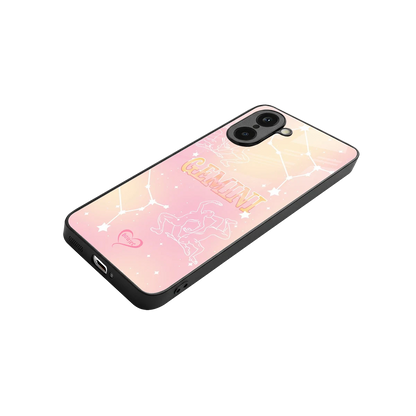 Gemini Aura stylish phone case for oneplus nord ce5 5g | glossy glass and slim fit