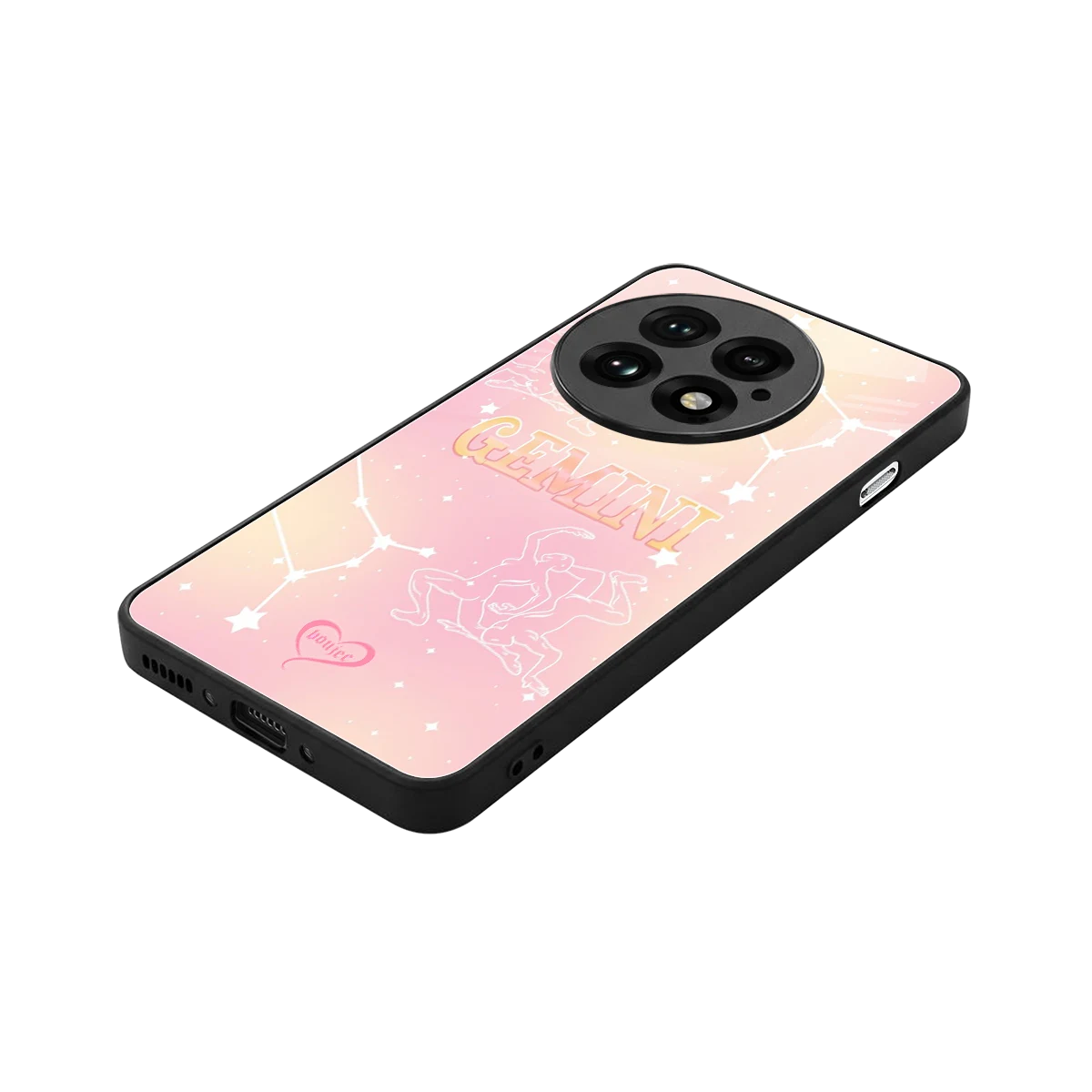 Gemini Aura stylish phone case for oneplus 13 | glossy glass and slim fit
