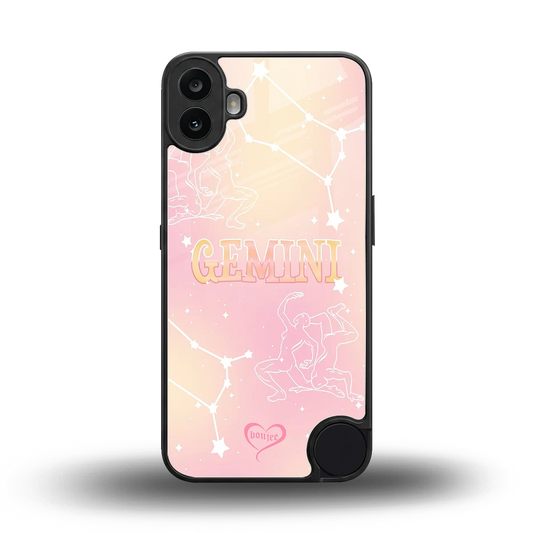Gemini Aura back phone cover | glass case for cmf nothing phone 1