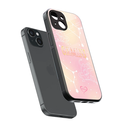 Gemini Aura sleek iphone 13 cover with tempered glass back and TPU edges