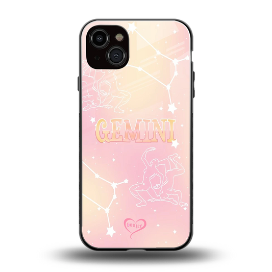 Gemini Aura back phone cover | glass case for iphone 14 plus