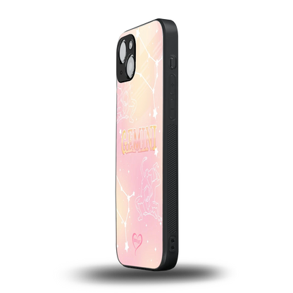 Gemini Aura iphone 14 plus mobile cover | shockproof glass phone case
