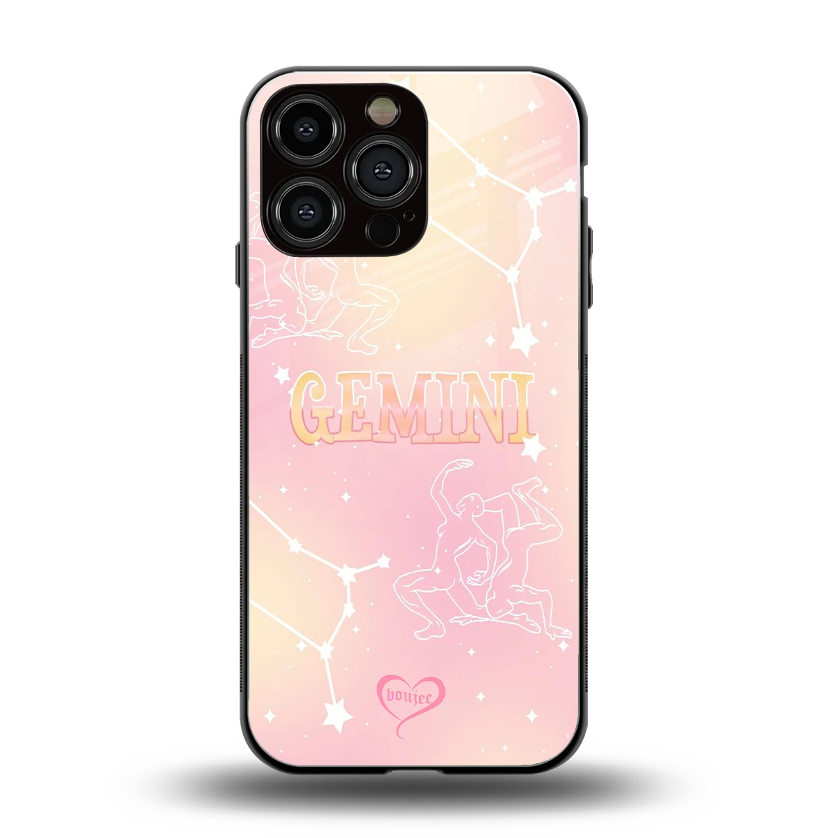 Gemini Aura back phone cover | glass case for iphone 15 pro max