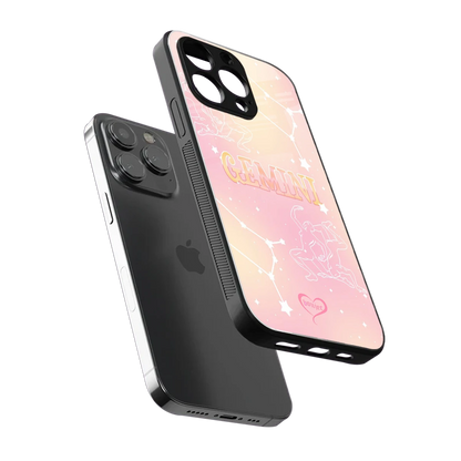 Gemini Aura sleek iphone 15 pro max cover with tempered glass back and TPU edges