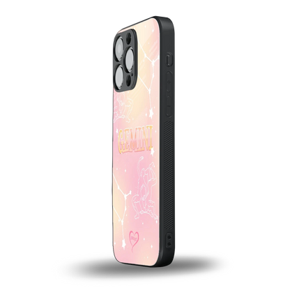 Gemini Aura iphone 15 pro max mobile cover | shockproof glass phone case