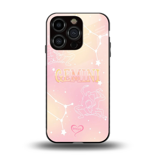 Gemini Aura back phone cover | glass case for iphone 15 pro