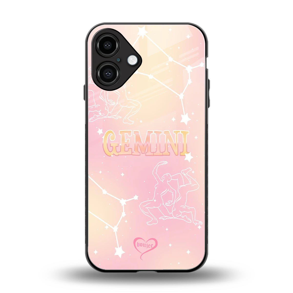 Gemini Aura back phone cover | glass case for iphone 16 plus