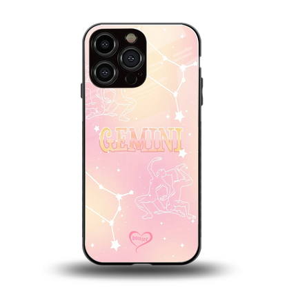 Gemini Aura back phone cover | glass case for iphone 16 pro max