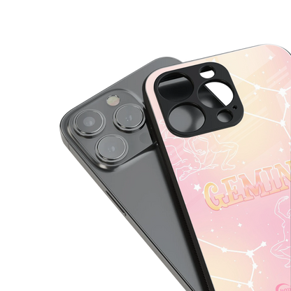Gemini Aura Phone Case for Iphone 16 | Glass Case