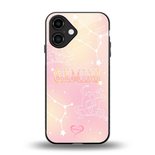 Gemini Aura Phone Case for Iphone 16 | Glass Case