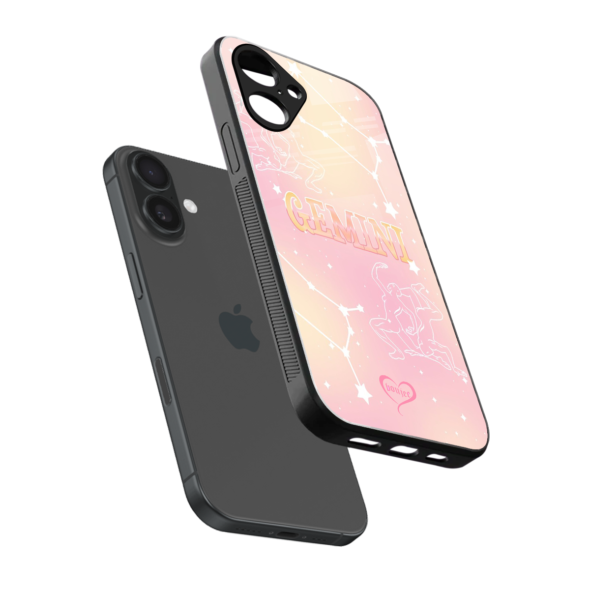 Gemini Aura Phone Case for Iphone 16 | Glass Case