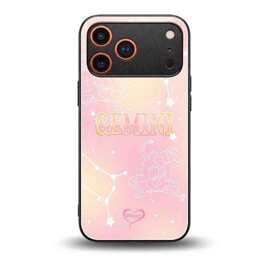 Gemini Aura back phone cover | glass case for iphone 17 pro max