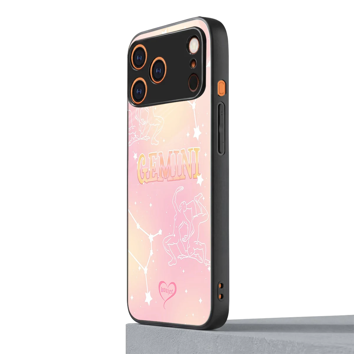 Gemini Aura iphone 17 pro mobile cover | shockproof glass phone case