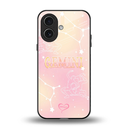 Gemini Aura back phone cover | glass case for iphone 17