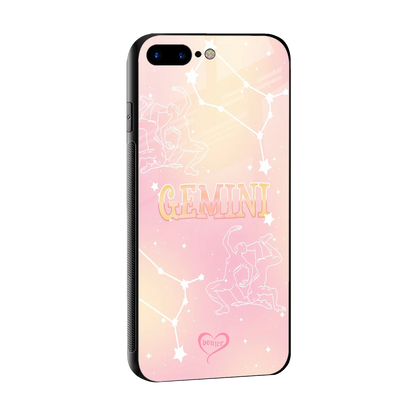 Gemini Aura sleek iphone 8 plus cover with tempered glass back and TPU edges