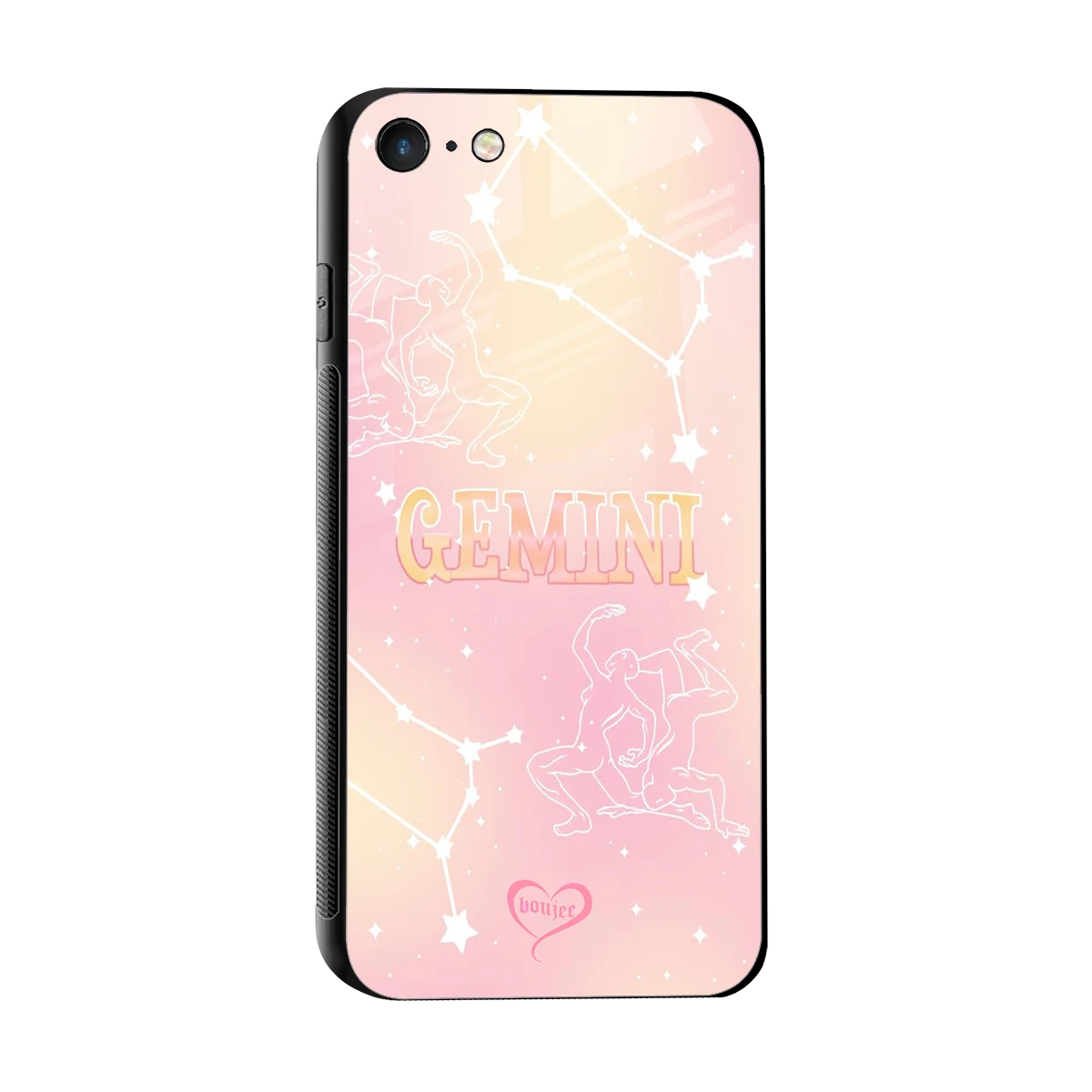 Gemini Aura sleek iphone 7 cover with tempered glass back and TPU edges