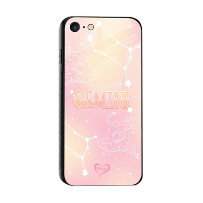Gemini Aura sleek iphone 7 cover with tempered glass back and TPU edges