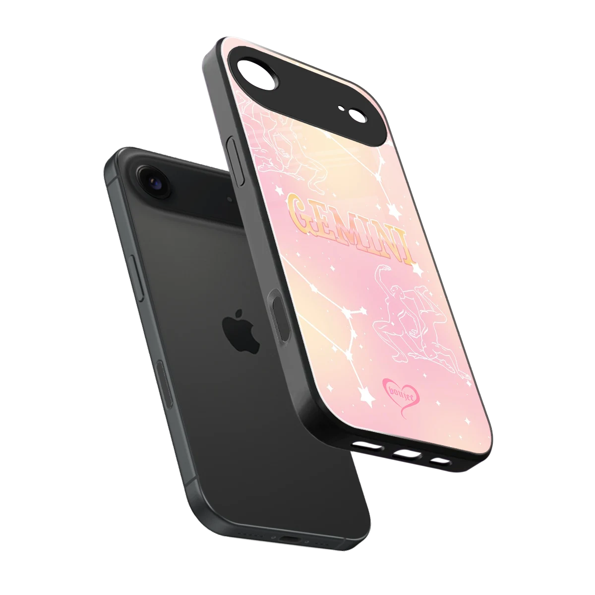 Gemini Aura sleek iphone air cover with tempered glass back and TPU edges