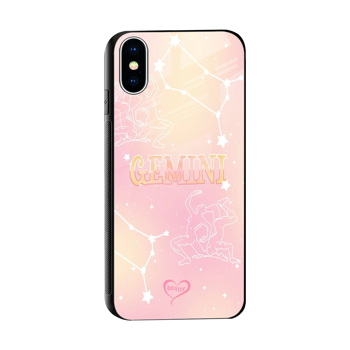 Gemini Aura sleek iphone x cover with tempered glass back and TPU edges