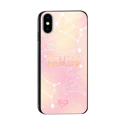 Gemini Aura sleek iphone x cover with tempered glass back and TPU edges