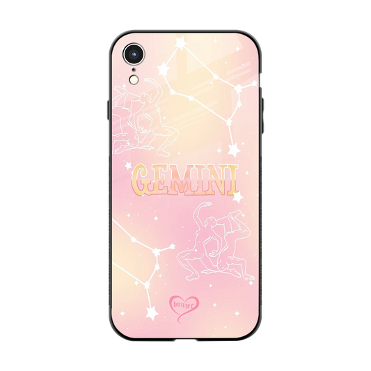 Gemini Aura back phone cover | glass case for iphone xr