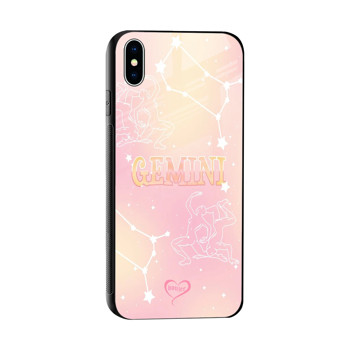 Gemini Aura sleek iphone xs max cover with tempered glass back and TPU edges