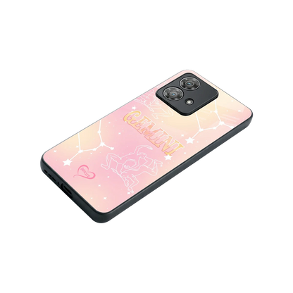 Gemini Aura stylish phone case for motorola edge 40 neo 5g | glossy glass and slim fit