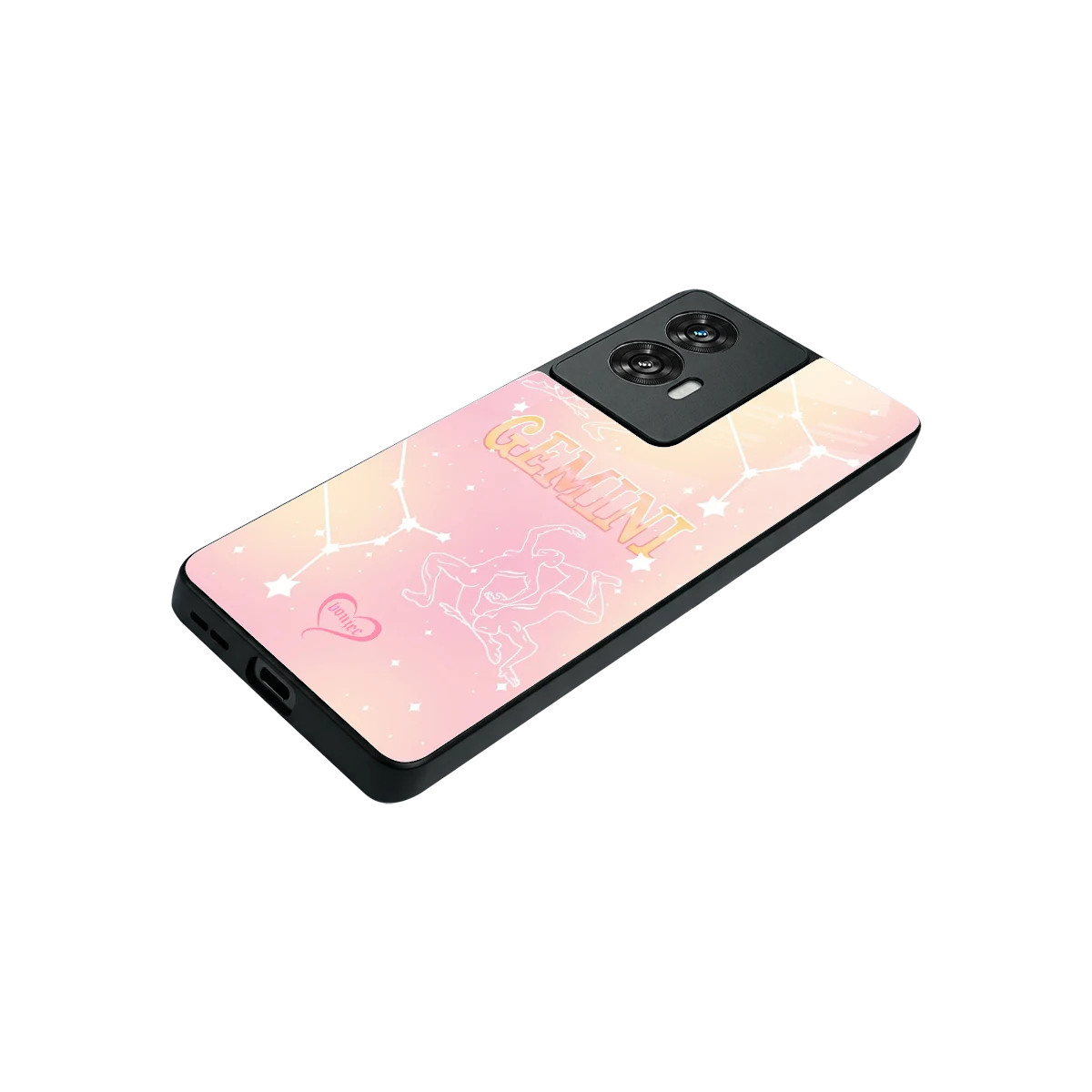 Gemini Aura stylish phone case for motorola edge 50 fusion | glossy glass and slim fit