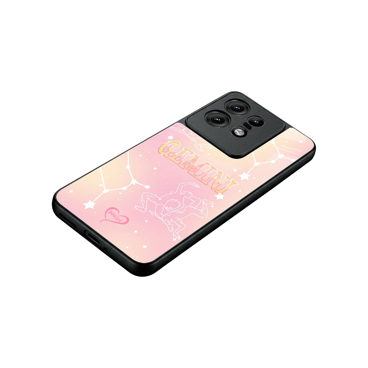 Gemini Aura stylish phone case for motorola edge 50 pro | glossy glass and slim fit