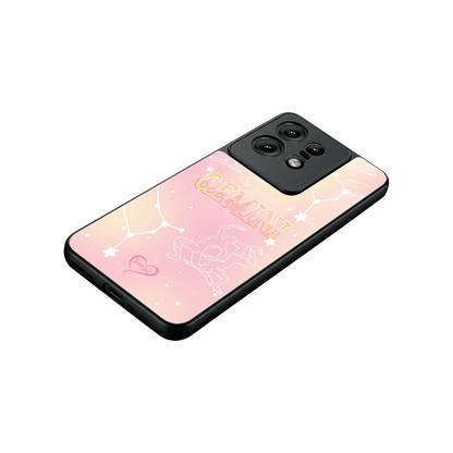 Gemini Aura stylish phone case for motorola edge 50 pro | glossy glass and slim fit